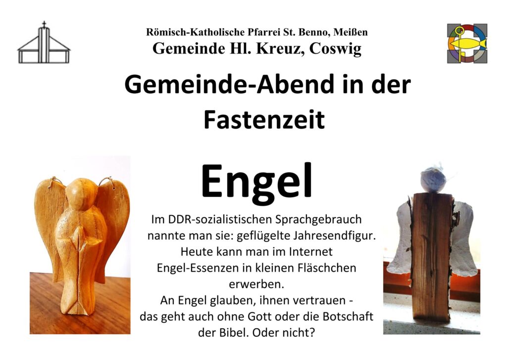 Gemeinde-Abend in der Fastenzeit - Engel - 12.03. 2026 in Coswig 2