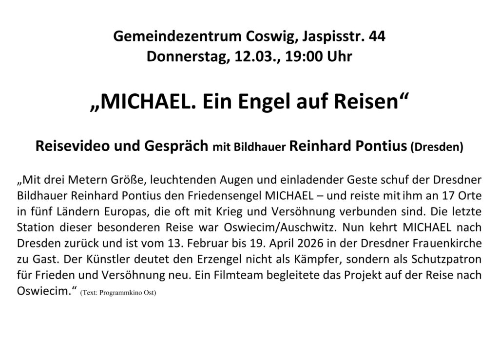 Gemeinde-Abend in der Fastenzeit - Engel - 12.03. 2026 in Coswig 3