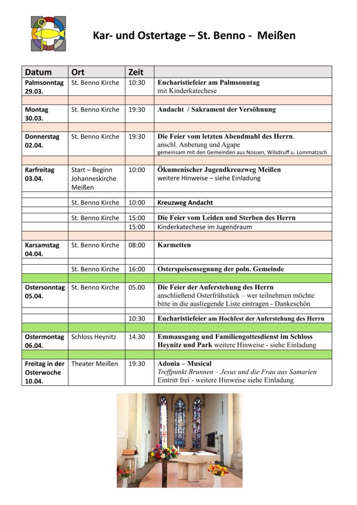 St. Benno Meißen - Kar- und Ostertage 2